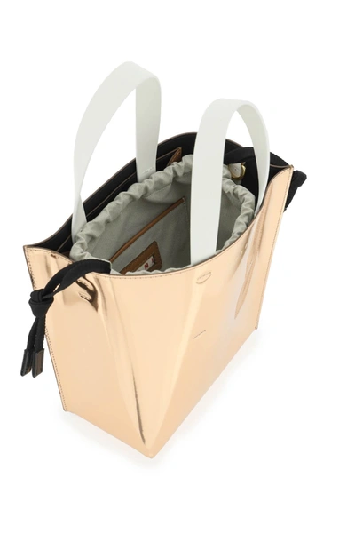 Marni Museo Mini Tote Bag In Metallic,brown | ModeSens