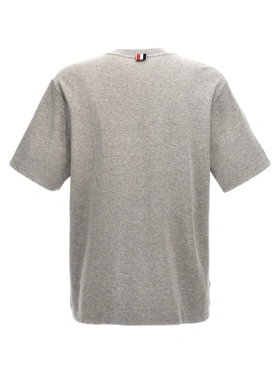 Shop Thom Browne Pocket T-shirt Gray