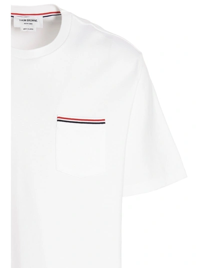 Shop Thom Browne Pocket T-shirt White