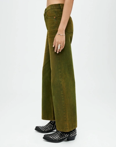 Shop Re/done Corduroy High Rise Wide Leg Crop In 25