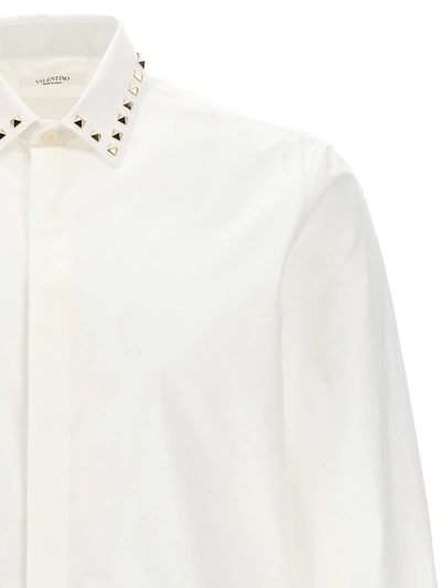 Shop Valentino Rockstud Untitled Shirt, Blouse In White