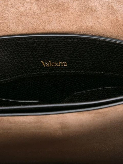 Shop Valextra Textured Crossbody Bag In Black