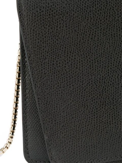 Shop Valextra Textured Crossbody Bag In Black