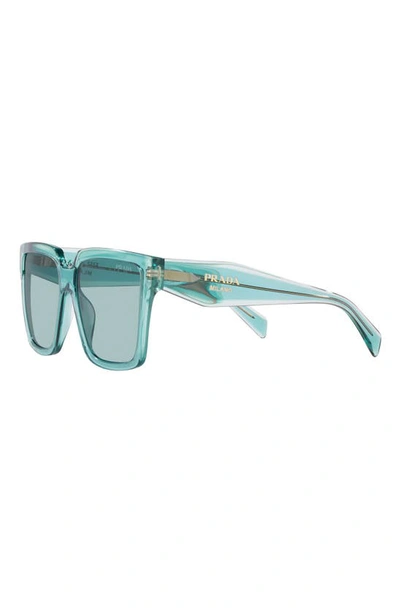 Shop Prada 56mm Square Sunglasses In Blue