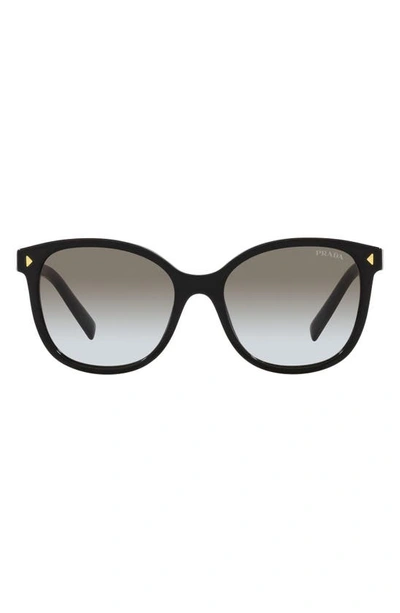 Shop Prada 53mm Square Sunglasses In Black