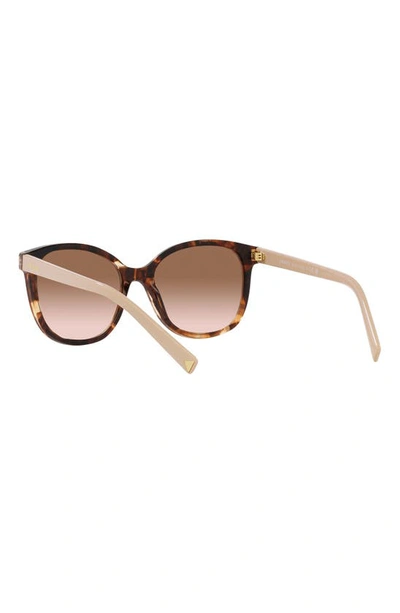 Shop Prada 53mm Square Sunglasses In Brown Tort