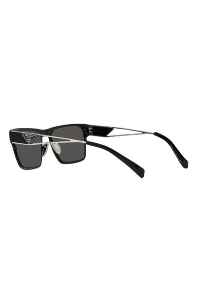 Shop Prada 60mm Square Sunglasses In Matte Black