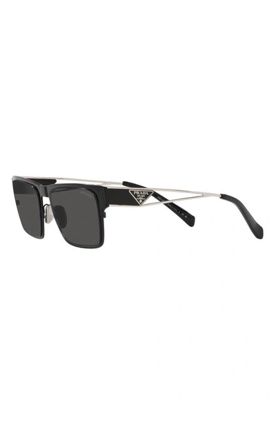 Shop Prada 60mm Square Sunglasses In Matte Black