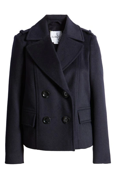 Shop Sam Edelman Wool Blend Peacoat In Navy