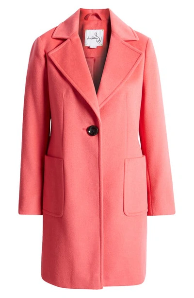 Sam Edelman Wool Blend Blazer Coat In Rose Quartz