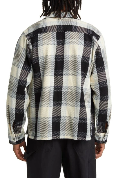Shop Obey Bruce Plaid Button-up Overshirt In Unbleached Multi