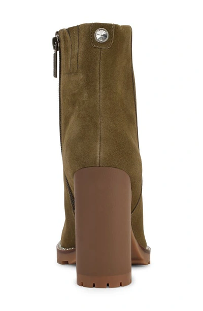 Karl Lagerfeld Peppy Bootie In Olive