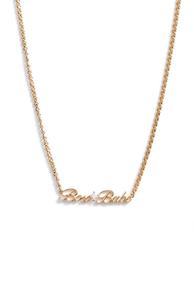 Shop Ajoa Slaybelles Boss Babe Necklace In Gold