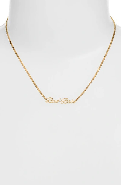 Shop Ajoa Slaybelles Boss Babe Necklace In Gold