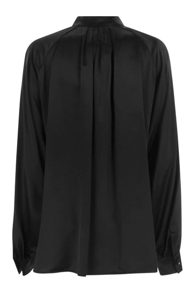 Shop Max Mara Tamigi - Silk Blouse In Black