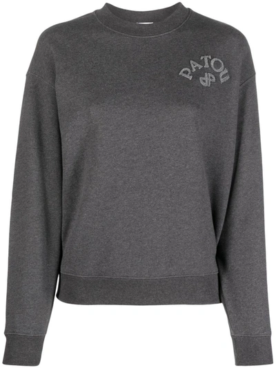 Shop Patou Sweatshirt With Logo In Grey