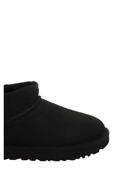 Shop Ugg Classic Ultra Mini - Sheepskin Boot In Black