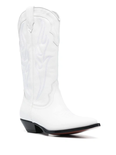 Shop Sonora Santa Fe Leather Western Boots In White