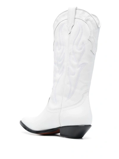 Shop Sonora Santa Fe Leather Western Boots In White