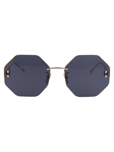 Shop Isabel Marant Sunglasses In 000ir Rose Gold