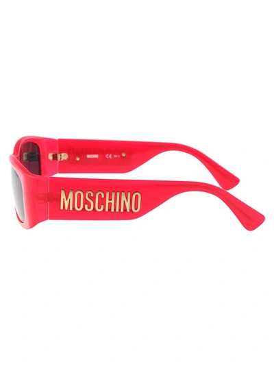 Shop Moschino Sunglasses In Mu1ir Fuchsia