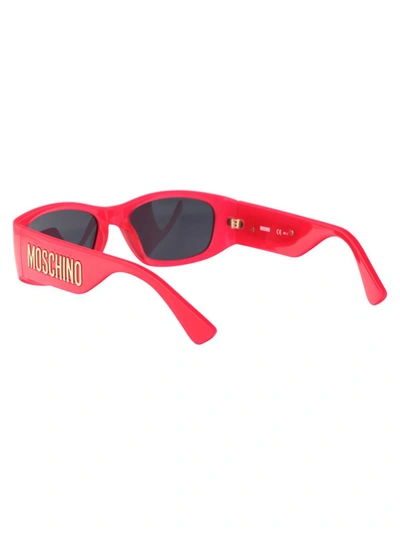 Shop Moschino Sunglasses In Mu1ir Fuchsia