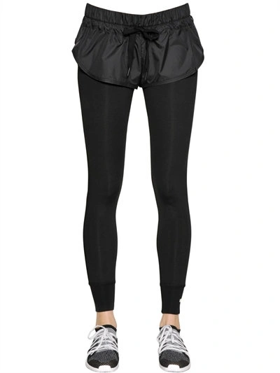 Adidas Originals Adidas By Stella Mccartney The Shorts Over Tights Leggings In Black