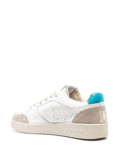 Shop Enterprise Japan Ej Rocket Leather Sneakers In White