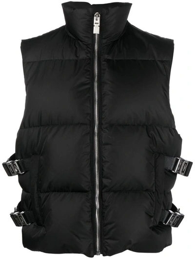 Shop Givenchy 4g Buckle Puffer Vest In Black