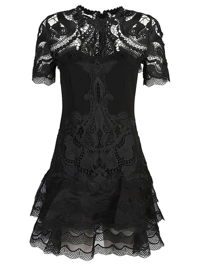 Shop Jonathan Simkhai Simkhai Paislee Crepe Mini Dress In Black