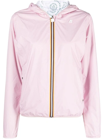 Shop K-way Lily Plus Double Graphic Jacket In Pink