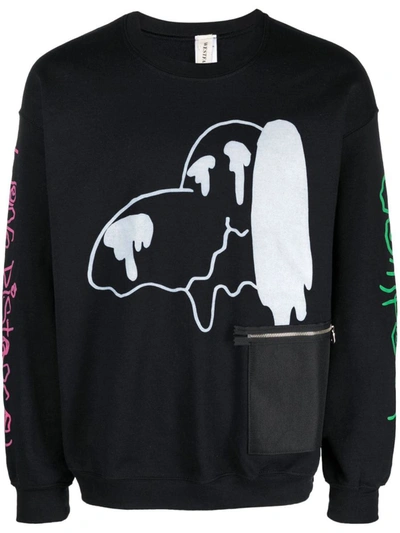 Shop Westfall Printed Oversized Sweatshirt In Black