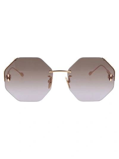 Shop Isabel Marant Sunglasses In 000qr Rose Gold