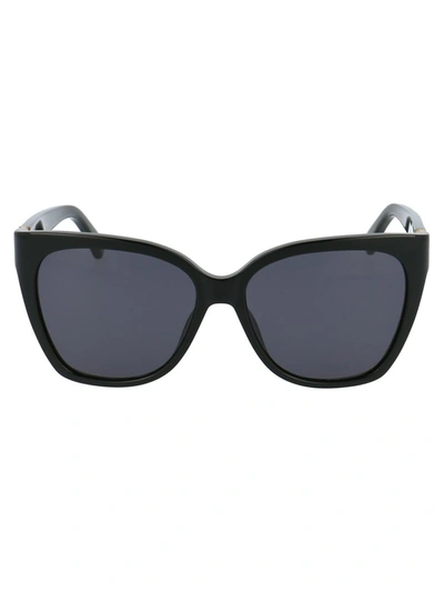 Shop Moschino Sunglasses In 807ir Black