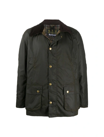 Barbour Ashby Waxed Jacket In Green