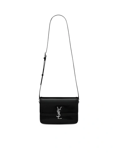 Shop Saint Laurent Ysl Bag Solferino Medium In Black