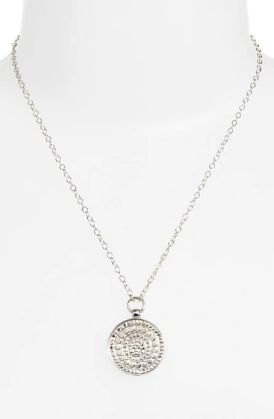 Shop Anna Beck Reversible Two-tone Medallion Pendant Necklace In Two Tone