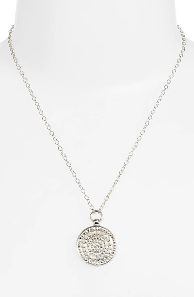 Anna Beck Reversible Two-tone Medallion Pendant Necklace In Two Tone