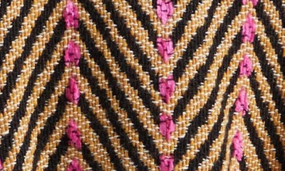 Shop Ulla Johnson Ames Chevron Drawstring Waist Jacket In Tigers Eye