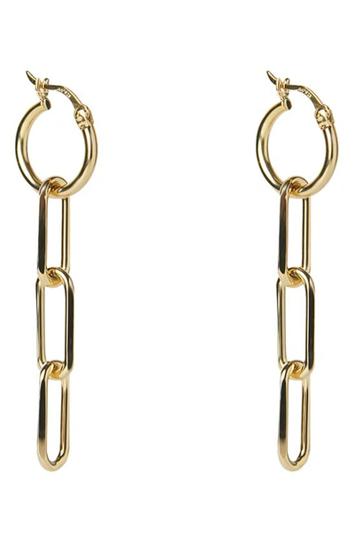 Argento Vivo Huggie Link Linear Earrings In Gold