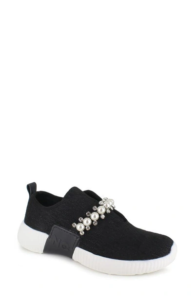 Shop National Comfort Kenzey Embellished Slip-on Sneaker In Black Suede