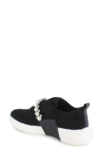 Shop National Comfort Kenzey Embellished Slip-on Sneaker In Black Suede