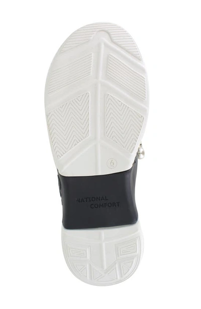 Shop National Comfort Kenzey Embellished Slip-on Sneaker In Black Suede