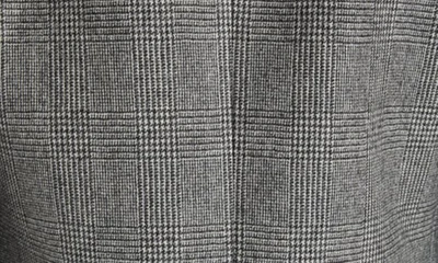Shop Saint Laurent Glen Plaid Wool Jacket In Noir/ Craie