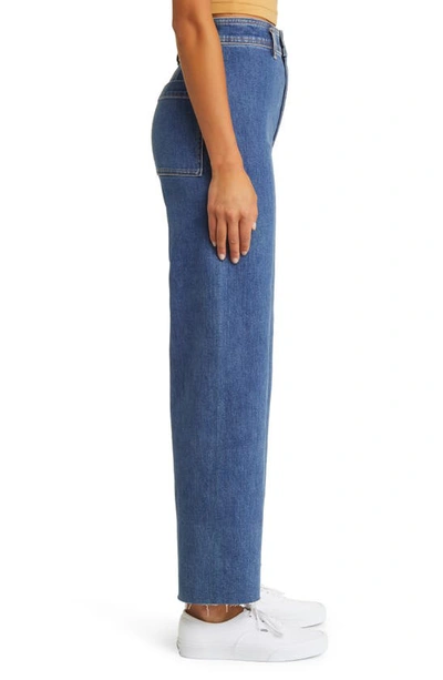 Rip Curl Holiday High Waist Wide Leg Jeans In Dark Blue