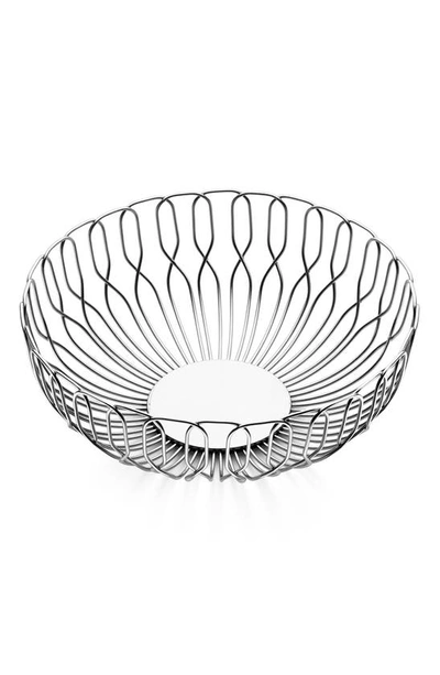 Georg Jensen Alfredo Stainless Steel Bread Basket In Silver