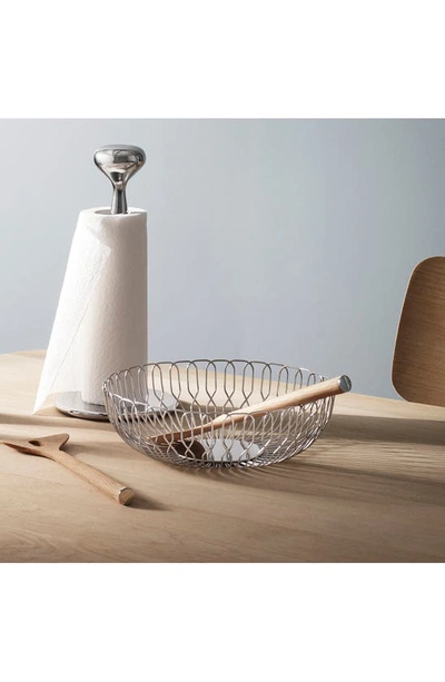 Georg Jensen Alfredo Stainless Steel Bread Basket In Silver