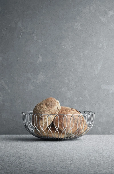 Georg Jensen Alfredo Stainless Steel Bread Basket In Silver