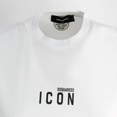 Shop Dsquared2 Icon Mini Logo T-shirt In 100
