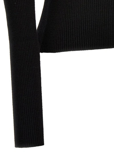 Shop Giuseppe Di Morabito Jewel One-shoulder Sweater In Black